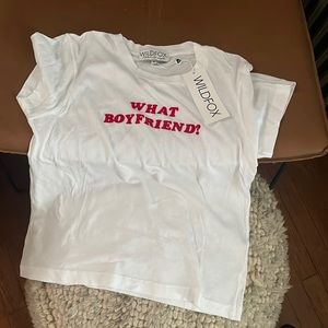 NWT** Wildfox “What Boyfriend” tee